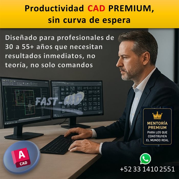Curso AutoCAD profesionistas y empresas - Curso AutoCAD mentoria personlaizada