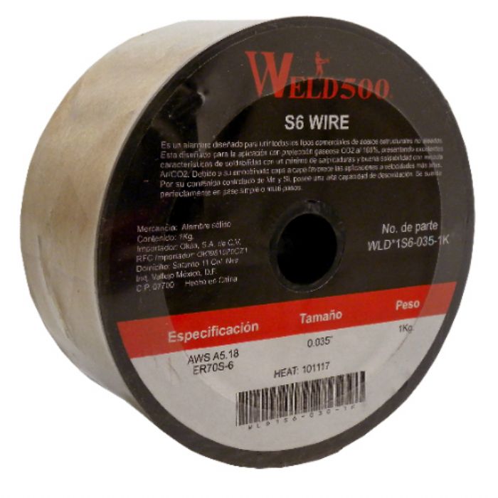 ALAMBRE SOLIDO ACERO AL CARBONO ROLLOS 5KG. - Weld500