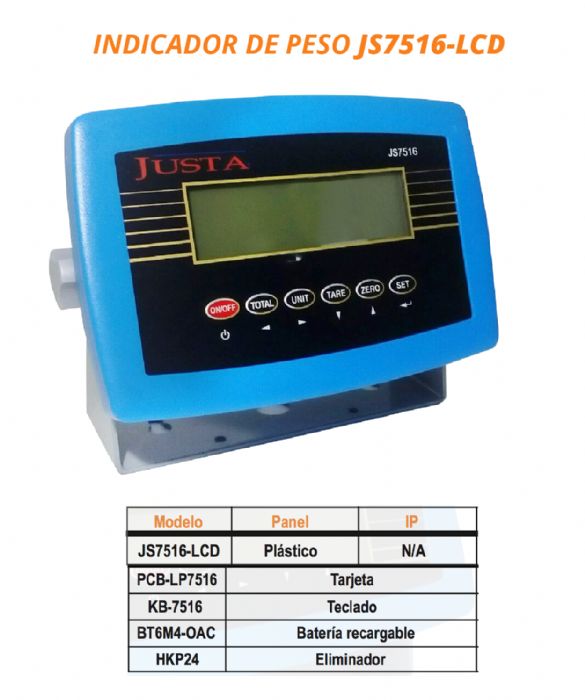 INDICADOR DE PESO - JUSTA