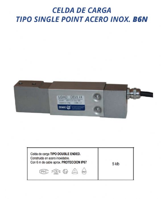 Celda de carga TIPO DOUBLE ENDED - ZEMIC
