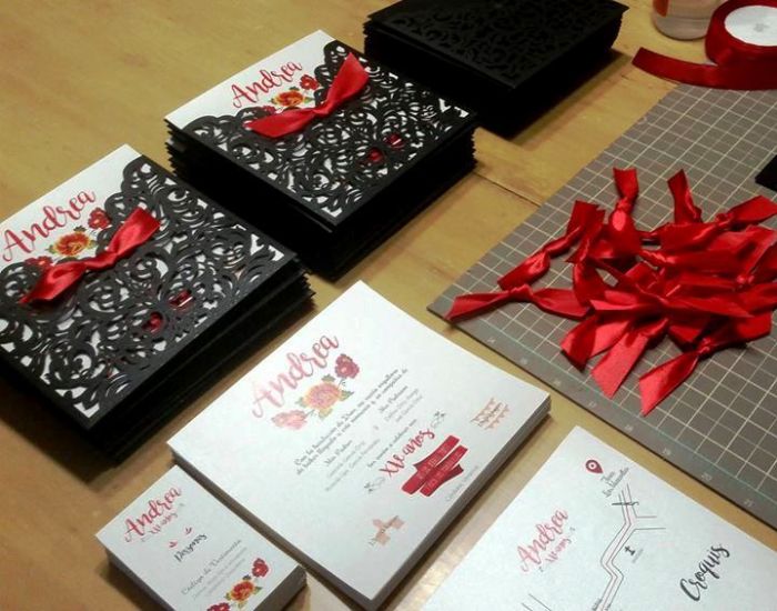 invitaciones con corte láser - 