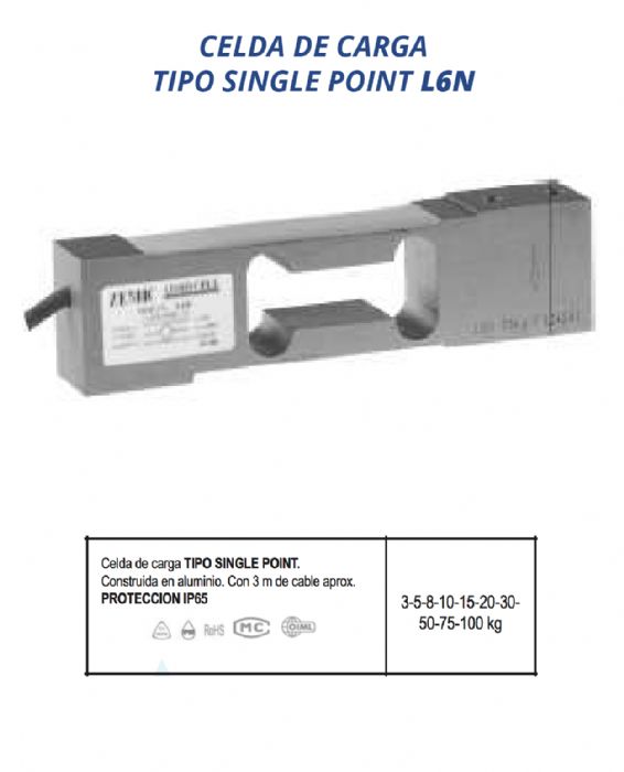 Celda de carga TIPO SINGLE POINT - ZEMIC