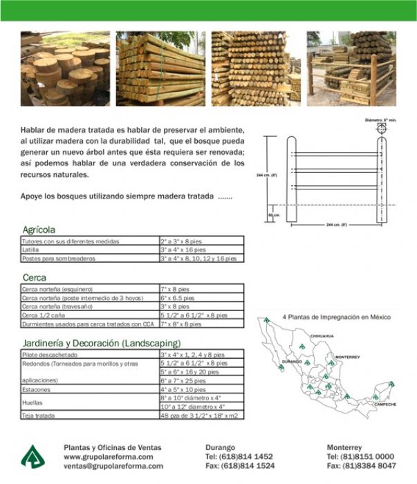 Tutor de Madera - La Reforma