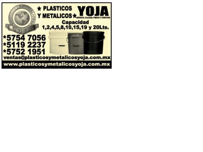 CUBETAS DE PLASTICO - PLASTICOS YOJA