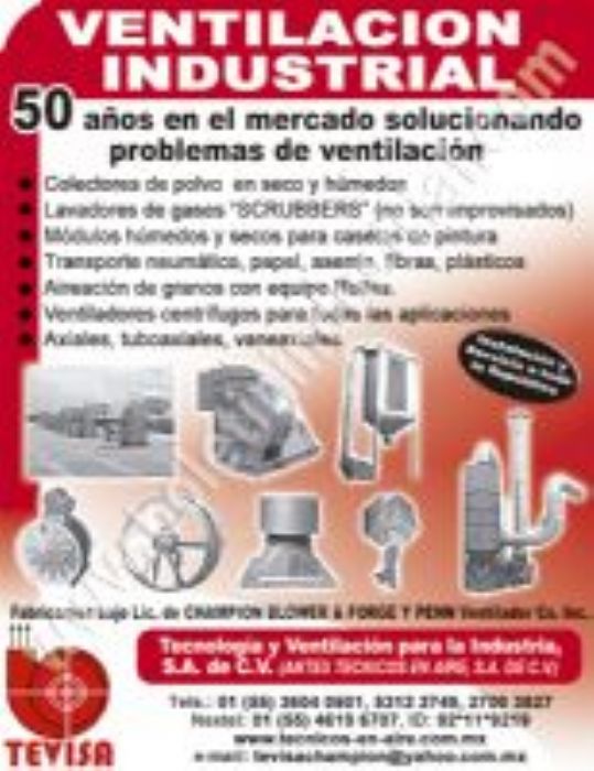 COLECTORES DE POLVO - TECNOLOGIA Y VENTILACION PARA LA INDUSTRIA