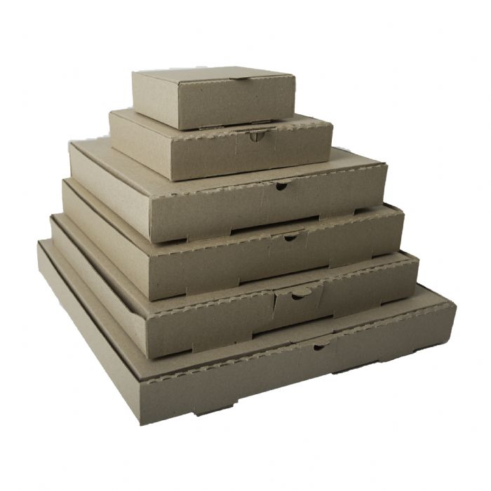 Caja Pizza Carton Micro Kraft  - beestudio