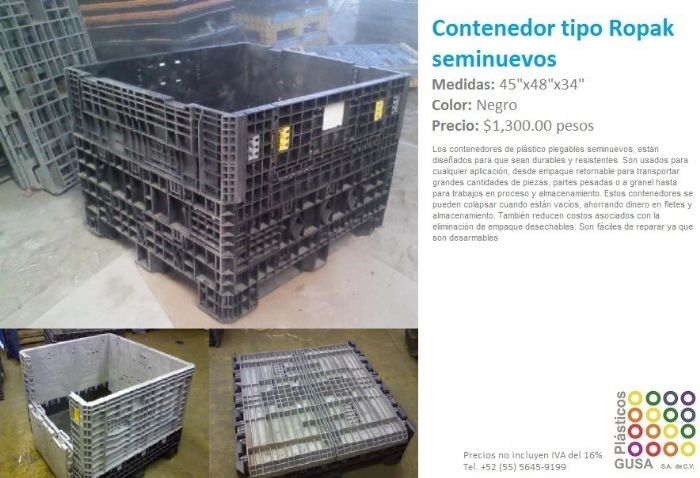 Contenedores plásticos colapsables - 