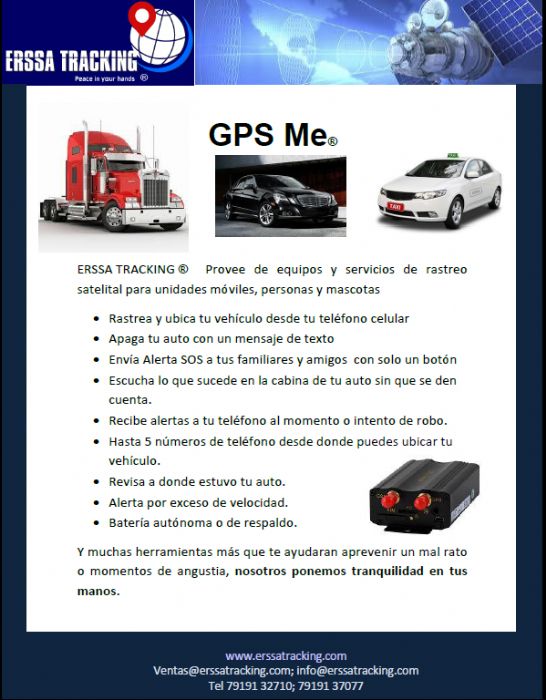 GPS , Localizacion Vehicular via Satelite - ERSSA