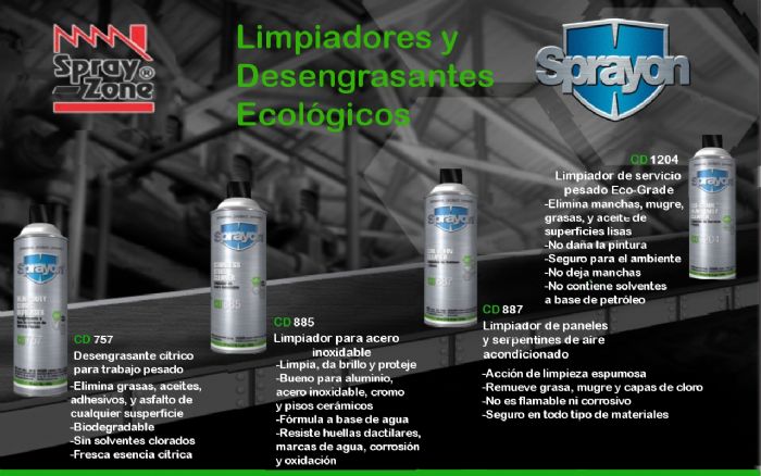 Limpiadores y Desengrasantes Ecológicos - Sprayon