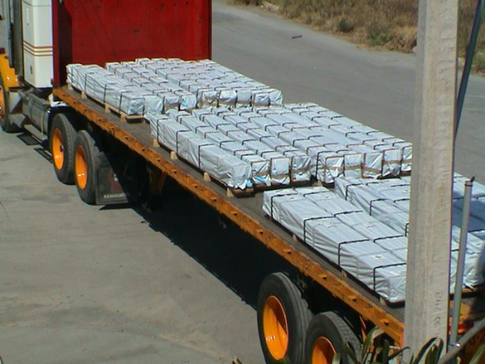 Embarque de tiras de lamina - 