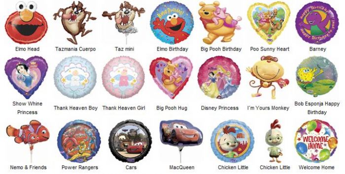 GLOBOS DE FIGURAS - 