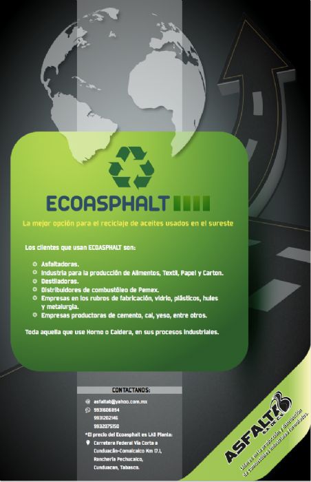 COMBUSTIBLE ALTERNO PARA CALDERAS  - ECOASPHALT