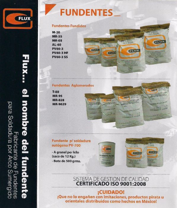 FUNDENTES AGLOMERADOS - FLUX