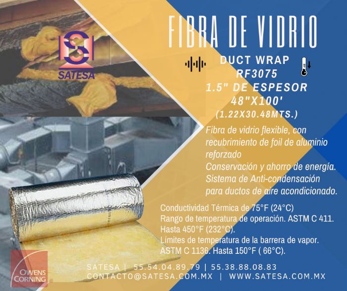 Fibra de Vidrio RF3100 - Owens Corning