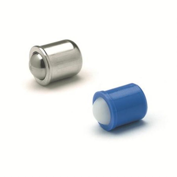  Posicionadores de bola por presión, cortos Acero inoxidable, plástico Delrin y latón - JW Winco