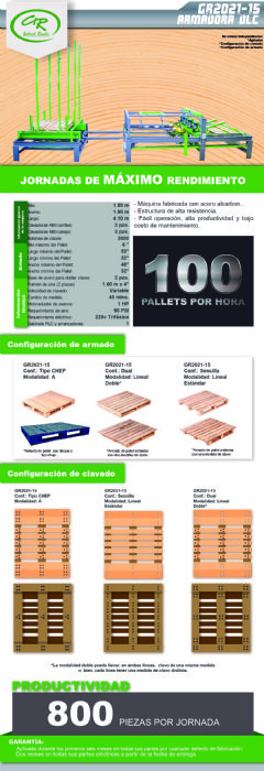 Armadora de tarimas semiautomática (DLC) - GR2021