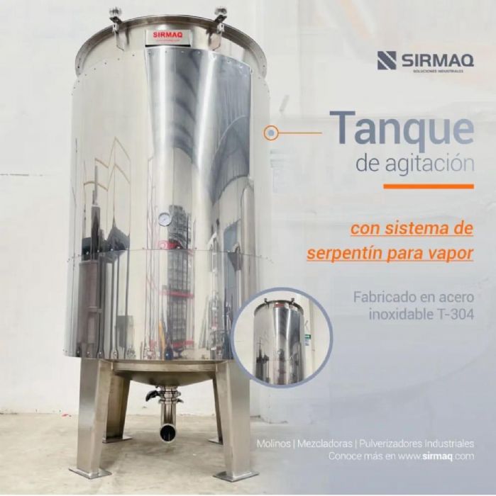 TANQUE DE AGITACIÓN. - SIRMAQ MOLINOS Y MEZCLADORAS.