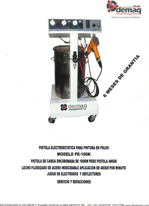 PISTOLA PARA PINTURA EN POLVO - itm demaq
