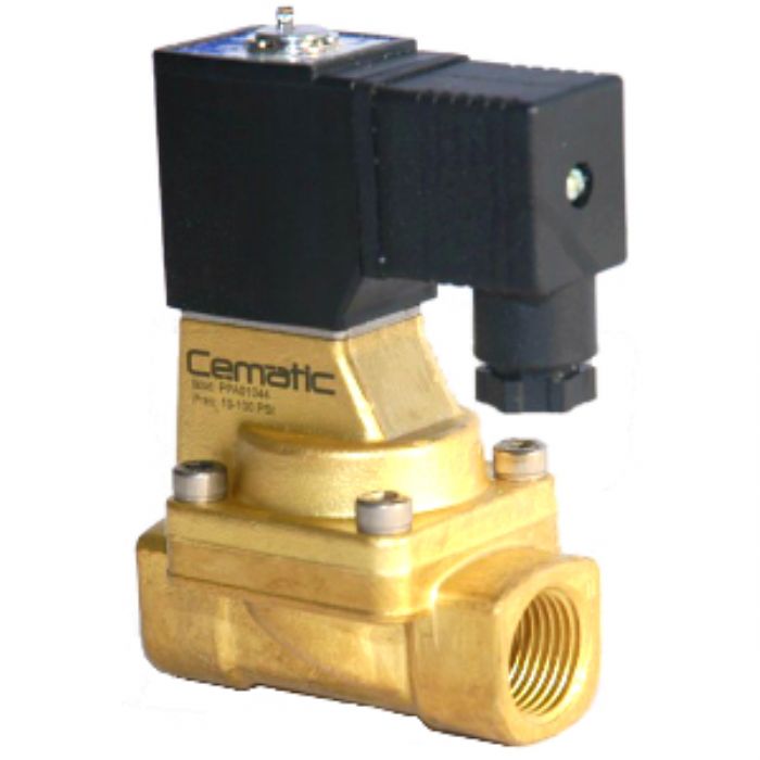 Electrovalvula pilotada, 2/2, normalmente cerrada - CEMATIC