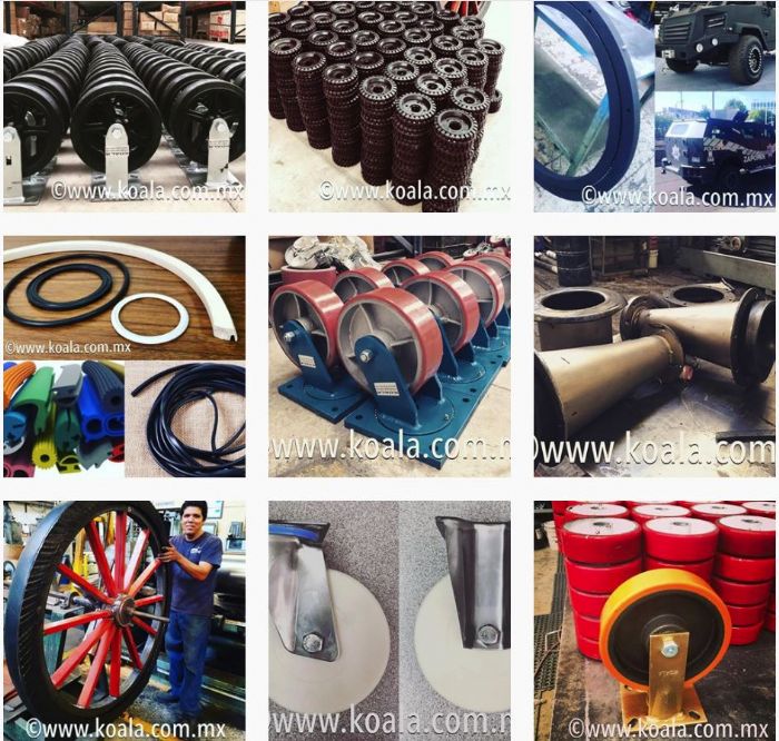 Recubrimiento Rodillos Ahulados Hule Poliuretano - KOALA