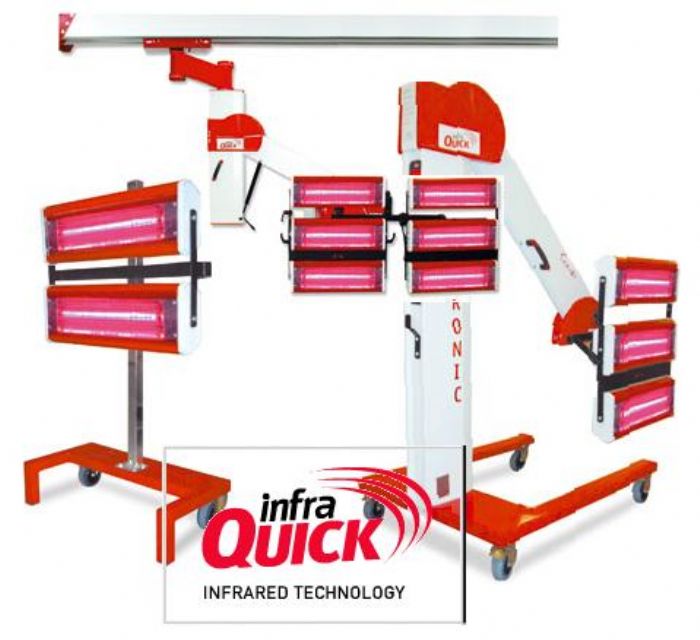 LAMPARAS DE SECADO INFRARROJO - INFRAQUICK