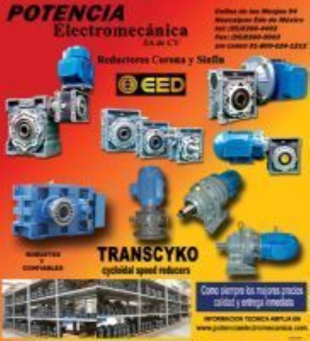 REDUCTORES DE EJES PARALELOS - POTENCIA ELECTROMECANICA