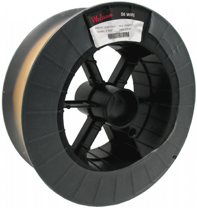 ALAMBRE SOLIDO ACERO AL CARBONO ROLLOS 15KG. - WELD500