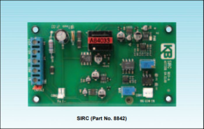 SIRC, aislador de señal bipolar, se instala dentro de KBRC - KB Electronics