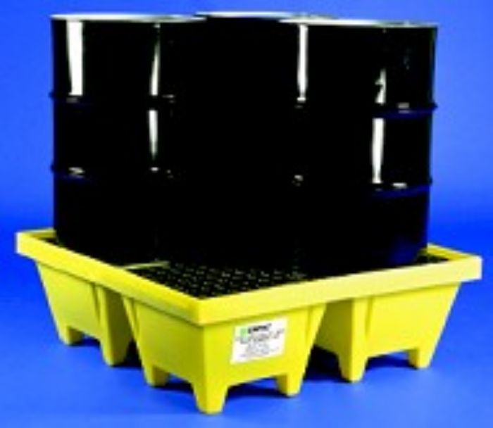 Tarimas Antiderrames con Capacidad para 4 Tambos Industriales - INDUSTRIAL Pallets