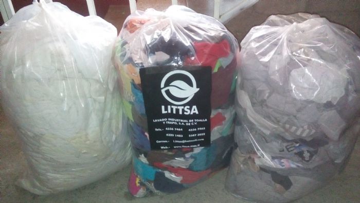 TRAPO TIPO PLAYERA BLANCO, GRIS Y MULTICOLOR - LITTSA