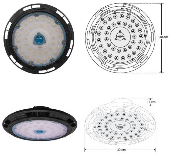Luminario LED tipo campana o High Bay - ILUMILEDS