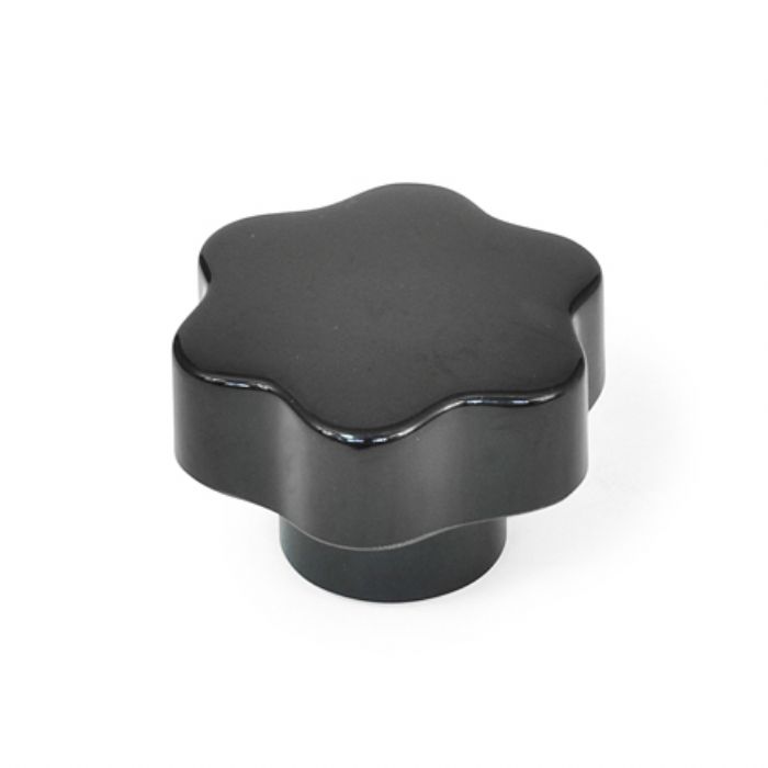  Perillas de seis lóbulos Plástico fenólico sólido, con inserto roscado - JW Winco