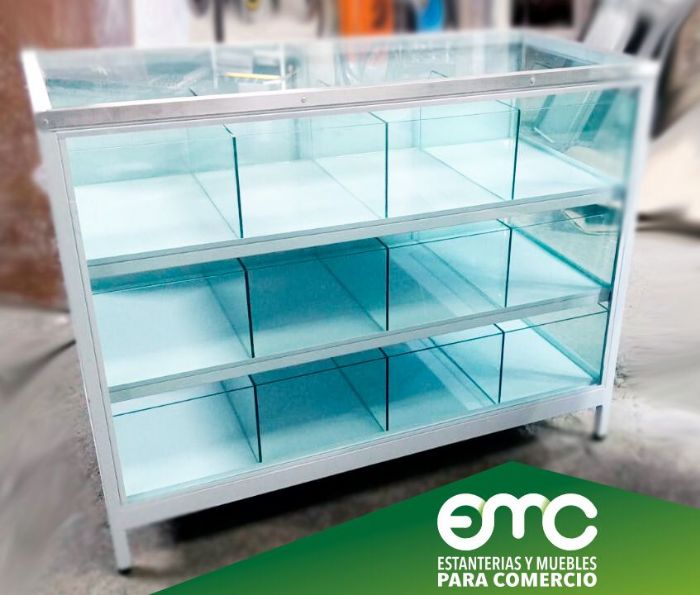 MOSTRADOR VISTA COMPLETA CON DIVISIONES - EMC