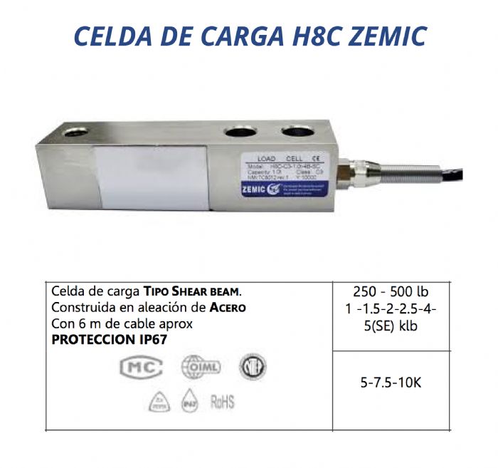 Celda de Carga ZEMIC - ZEMIC