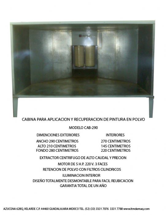CABINA PARA PINTURA - itm demaq