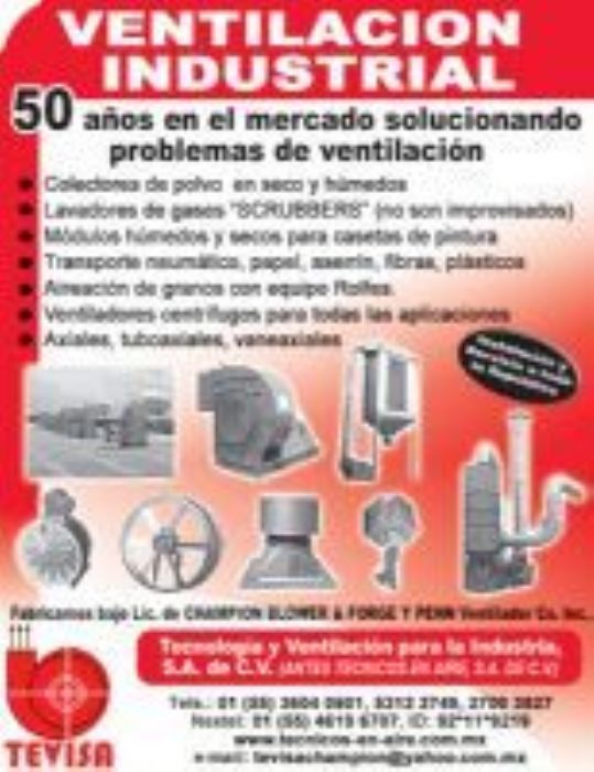 COLECTORES DE POLVO EN SECO - TECNOLOGIA Y VENTILACION PARA LA INDUSTRIA