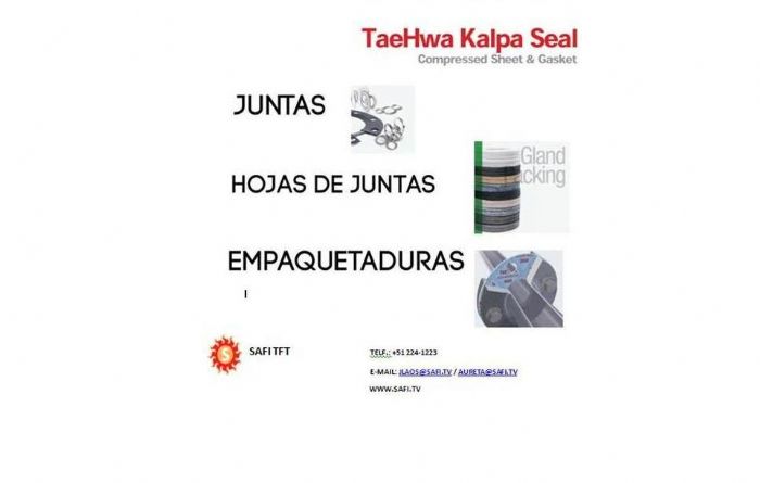 Productos de sellado para la industria petrolera y de gas - TAEHWA