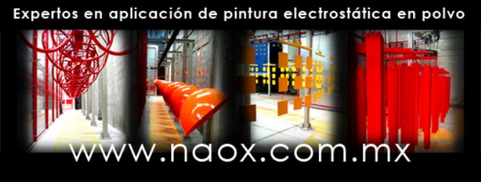 Aplicación de pintura en polvo electrostática para productos metálicos - NAOX