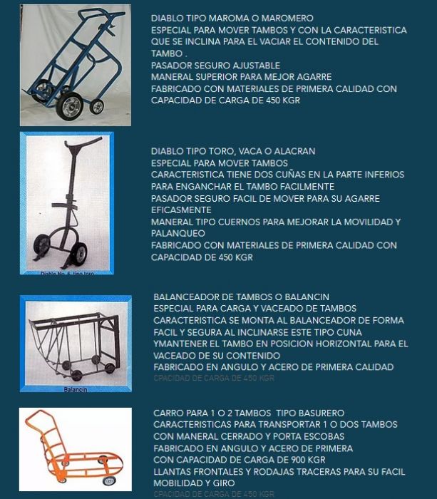 diablos para tambos - RDYP