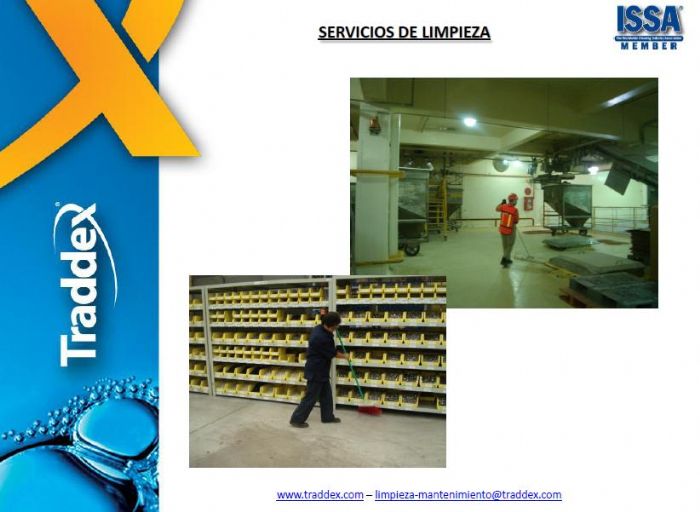 Servicios de limpieza industrial, institucional y corporativa - TRADDEX