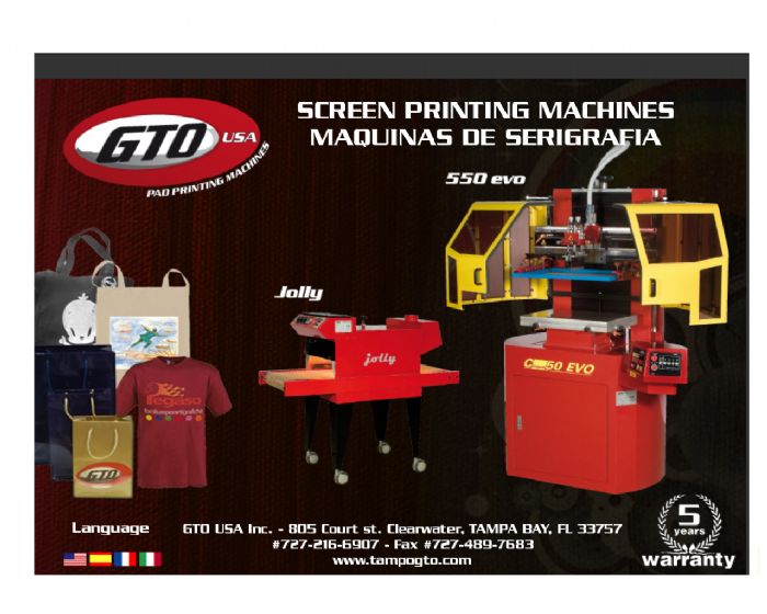 GTO MAQUINA SERIGRAFICA- 550 EVO - GTO USA