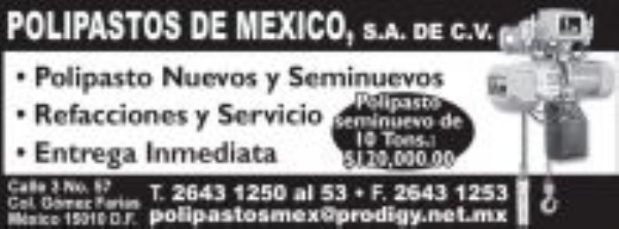 Apladores Manuales - POLIPASTOS DE MEXICO