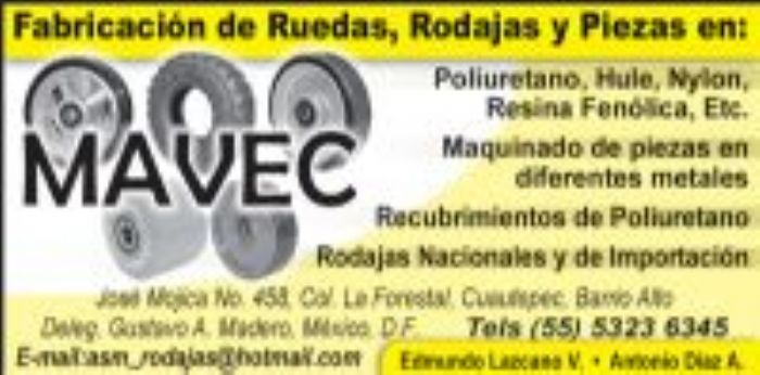 Barras de Poliuretano - MAVEC