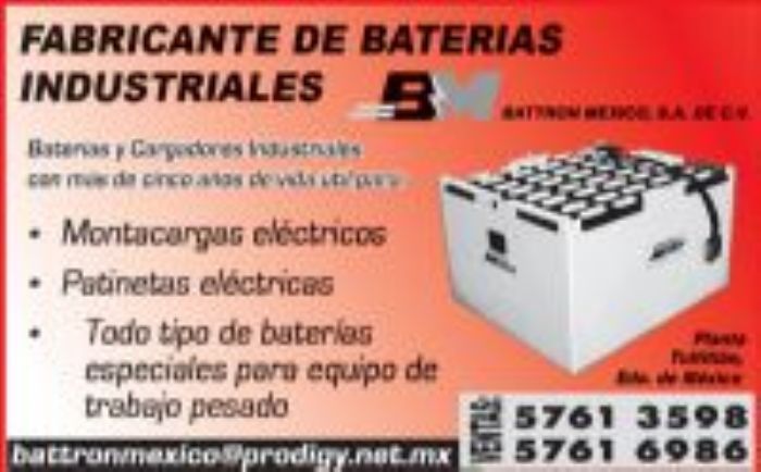 2.- Baterias Para Carretillas Electricas - 