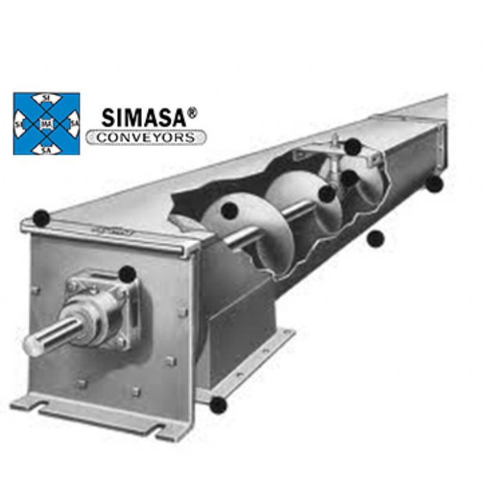 TRANSPORTADOR A GRANEL HELICOIDAL (TORNILLO SIN FIN). - Simasa Conveyors