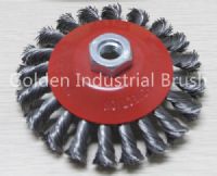 Cepillo torcido de la rueda del nudo