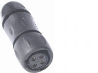 CONECTORES CIRCULARES SELLADOS DE PLÁSTICO DE LA SERIE TRIM TRIO CON CONTACTOS ATORNILLABLES