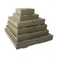Caja Pizza Carton Micro Kraft 