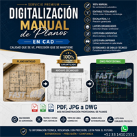 DIGITALIZACION DE PLANOS- PDF a DWG - Digitalización de planos PDF a DWG