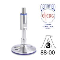  Pies de nivelación con diseño higiénico Acero inoxidable, con orificios de montaje